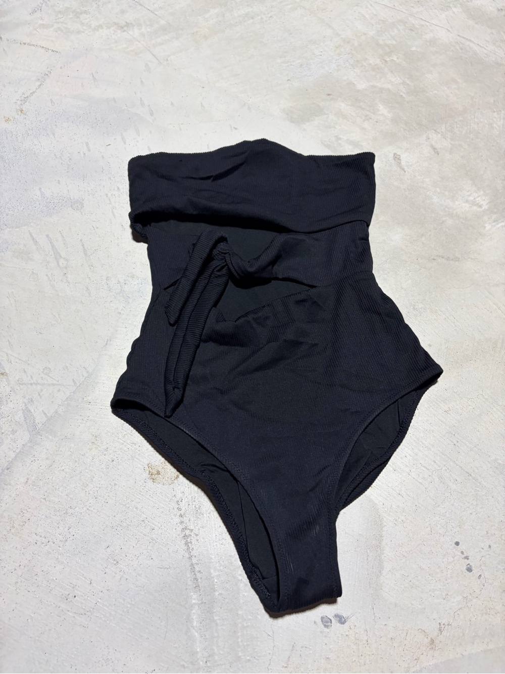 Aerie Black Kids One-piece swimsuit full coverage small strapless